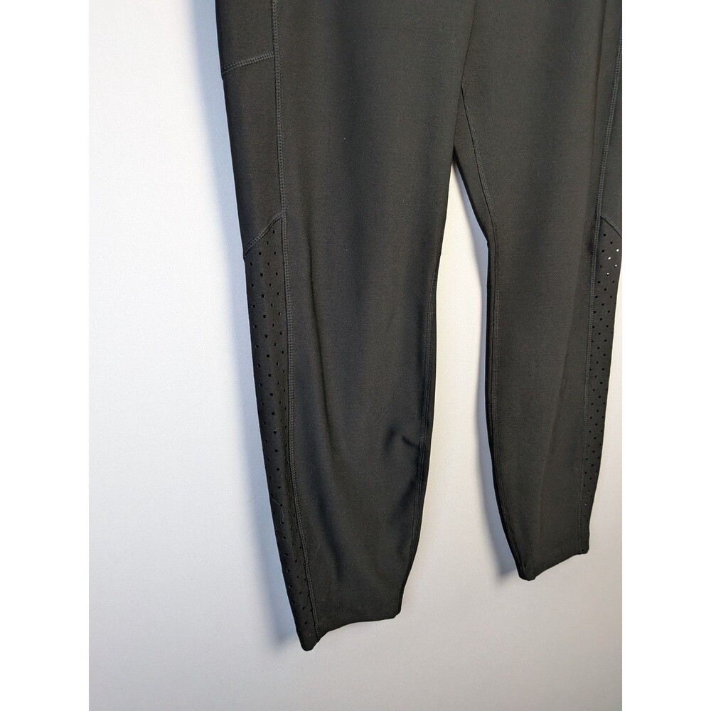 AVIA Cropped Leggings Womens XL Yoga Gym Exercise Black Stretch Mesh Detail - Picture 2 of 14
